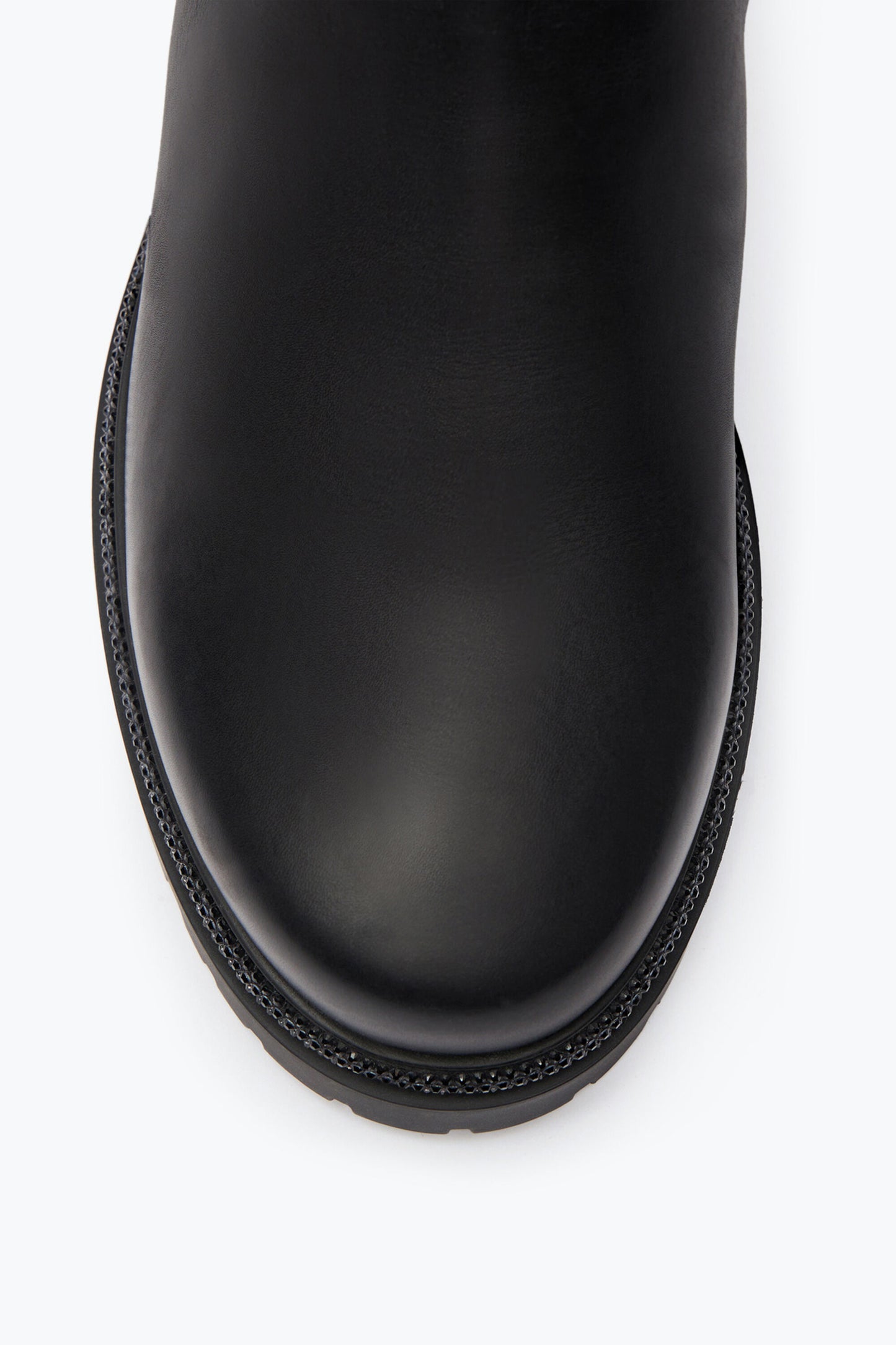 CLEO BLACK ANKLE BOOT WITH CRYSTALS 25