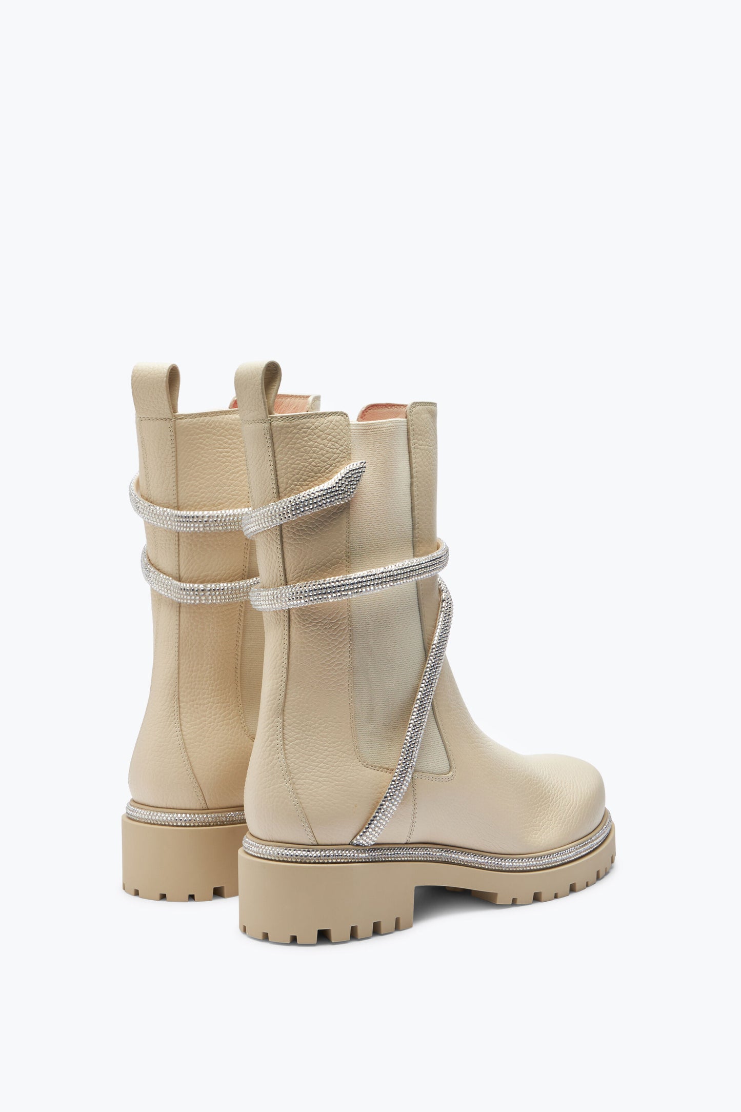 CLEO WHITE LEATHER ANKLE BOOT 25