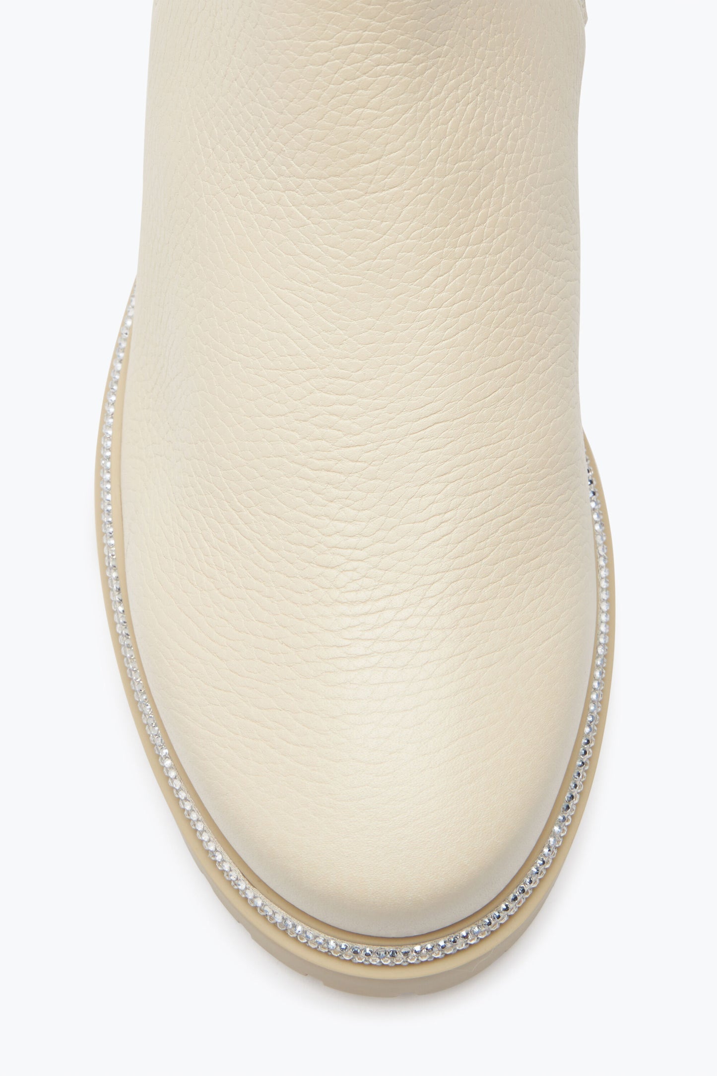 CLEO WHITE LEATHER ANKLE BOOT 25