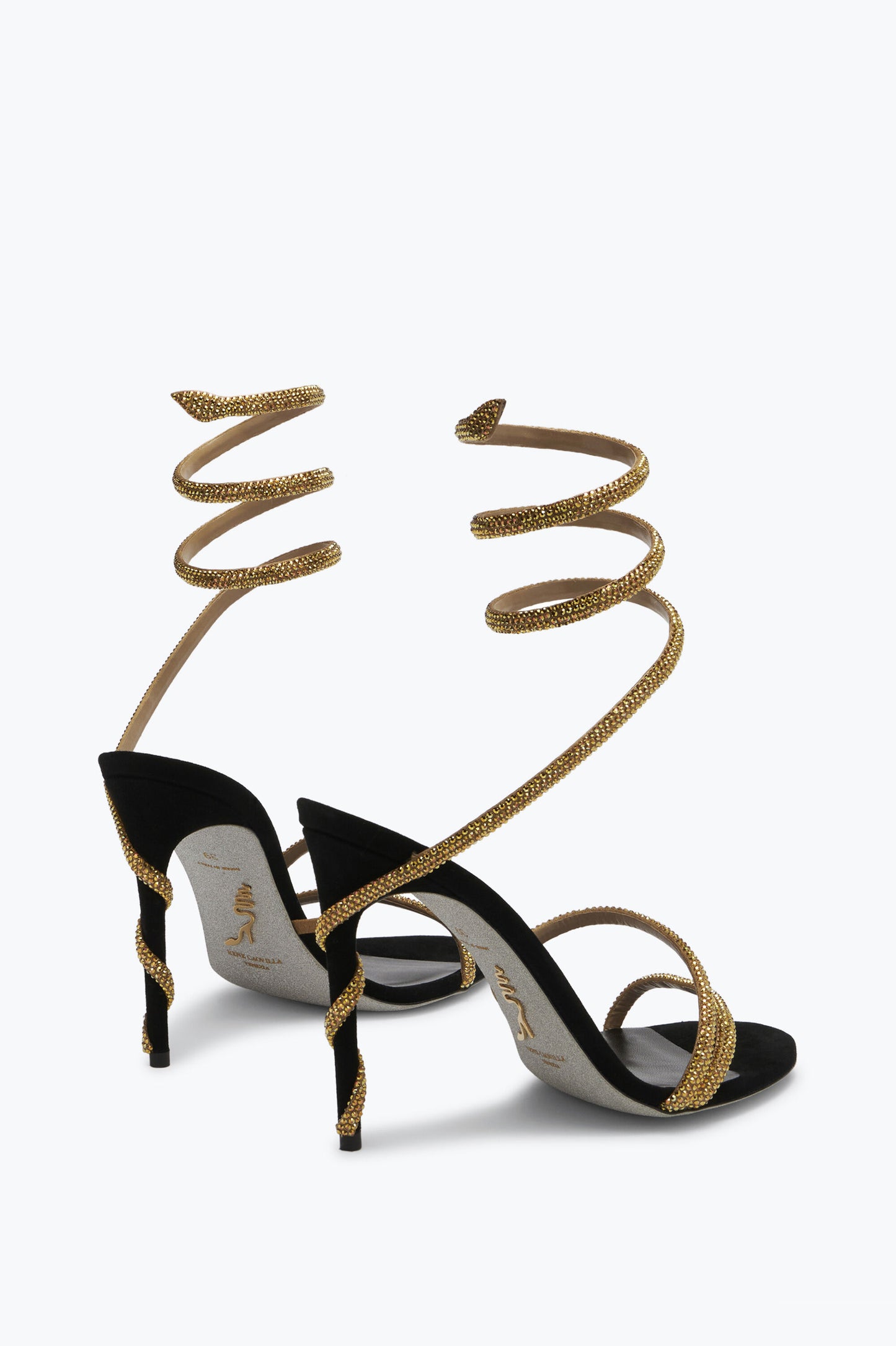 BLACK JEWEL SANDALS MARGOT SNAKE 105