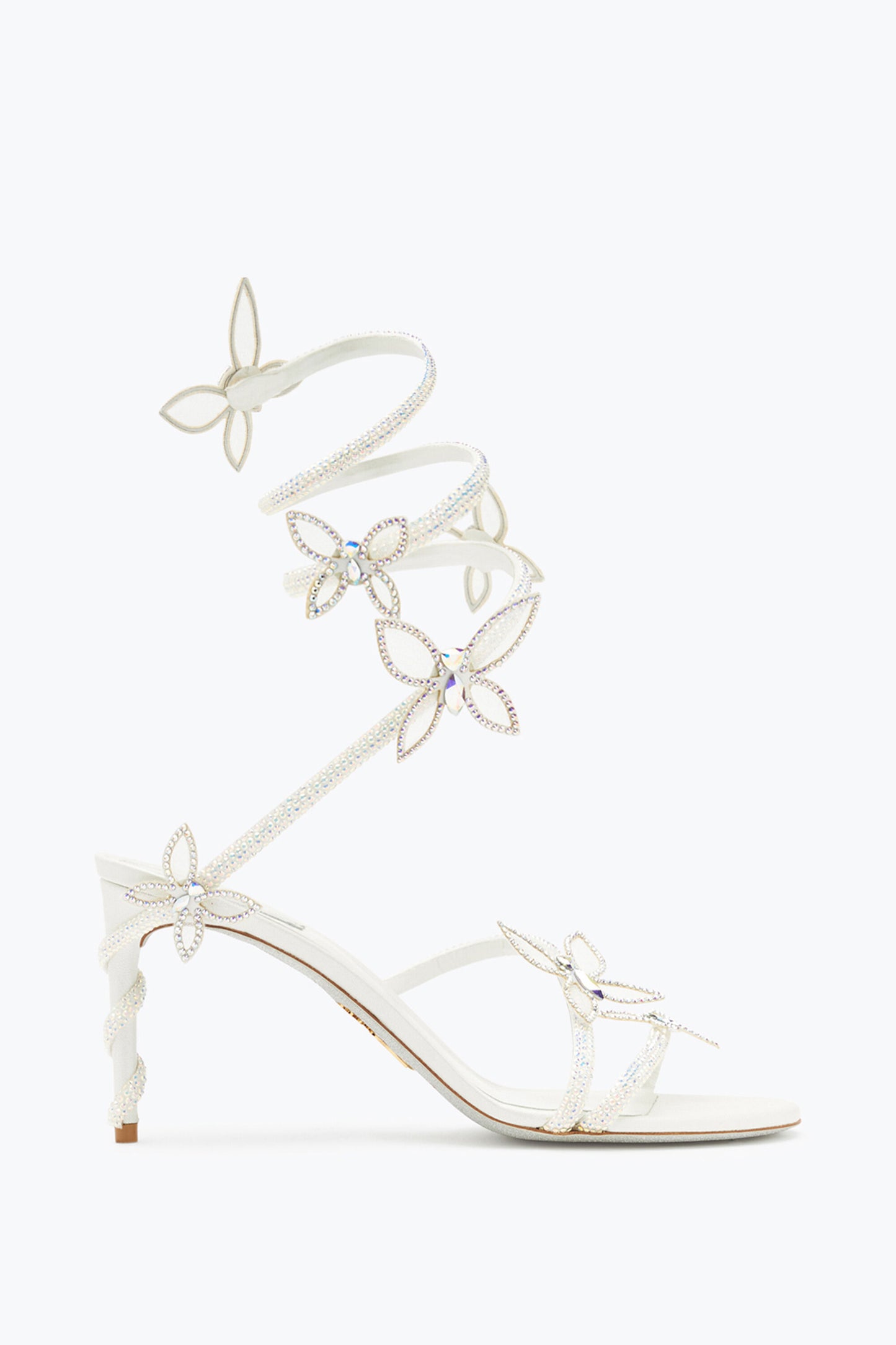 MARGOT WHITE SANDAL WITH BUTTERFLIES 80