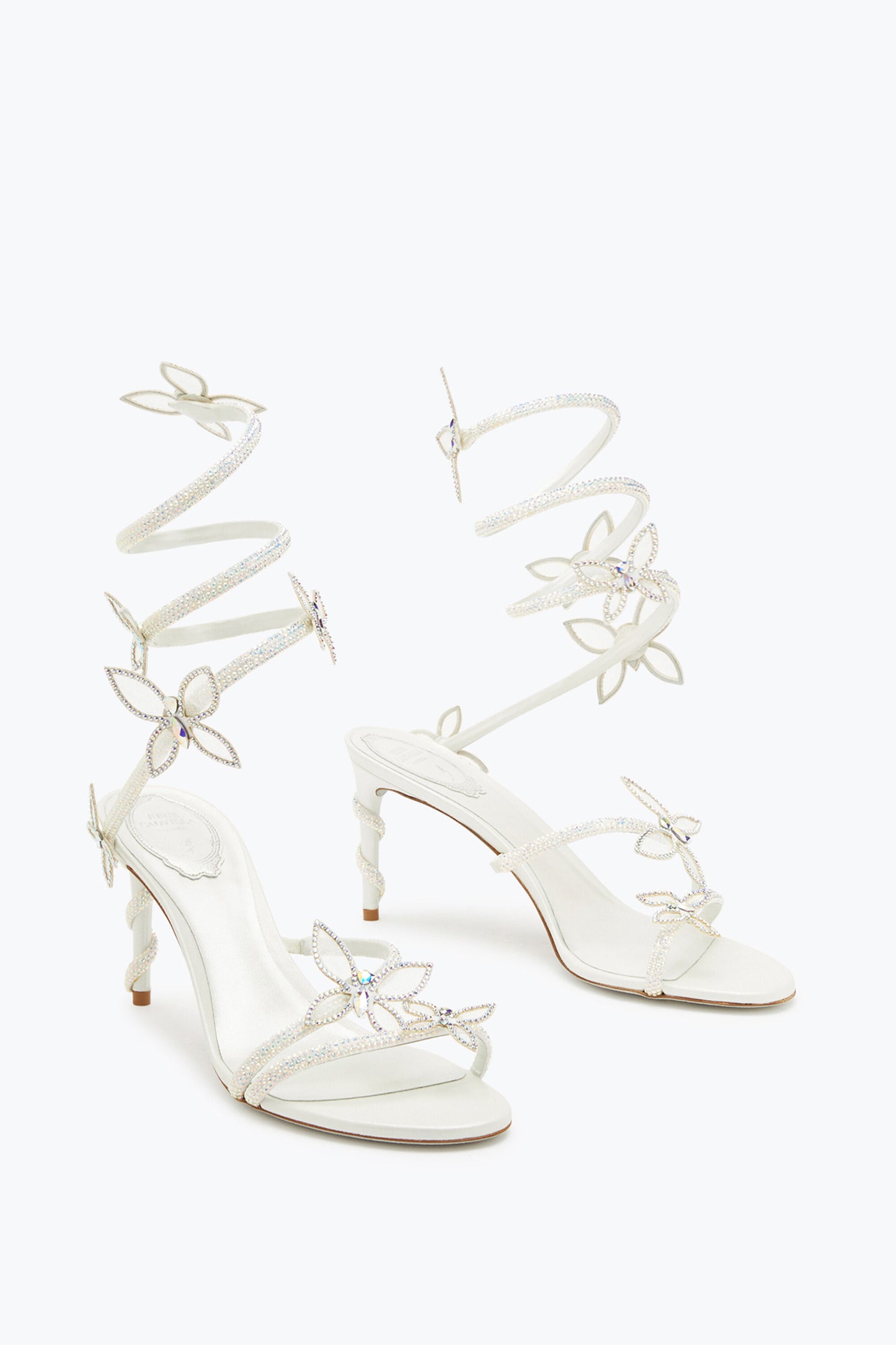 MARGOT WHITE SANDAL WITH BUTTERFLIES 80