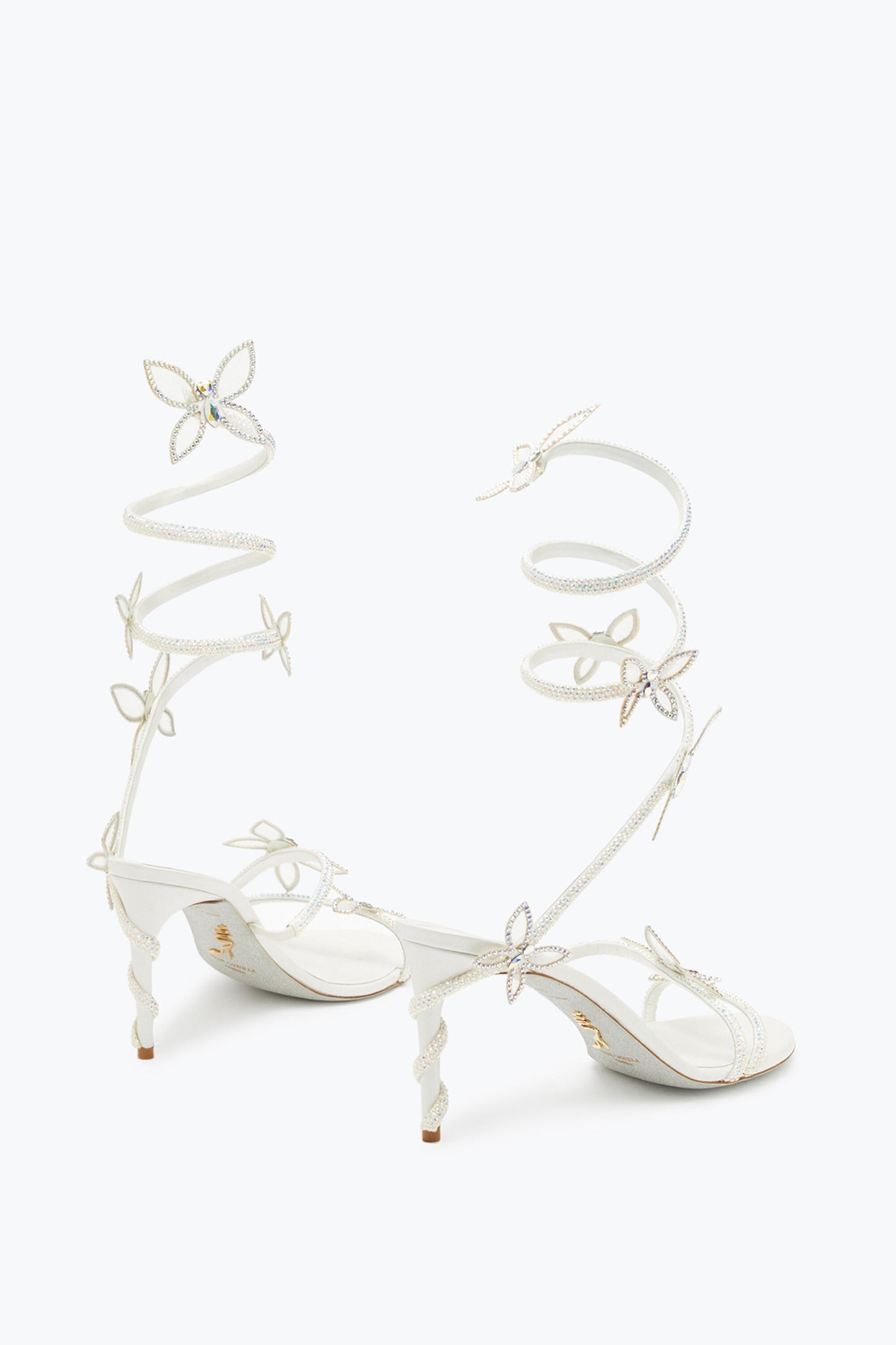 MARGOT WHITE SANDAL WITH BUTTERFLIES 80