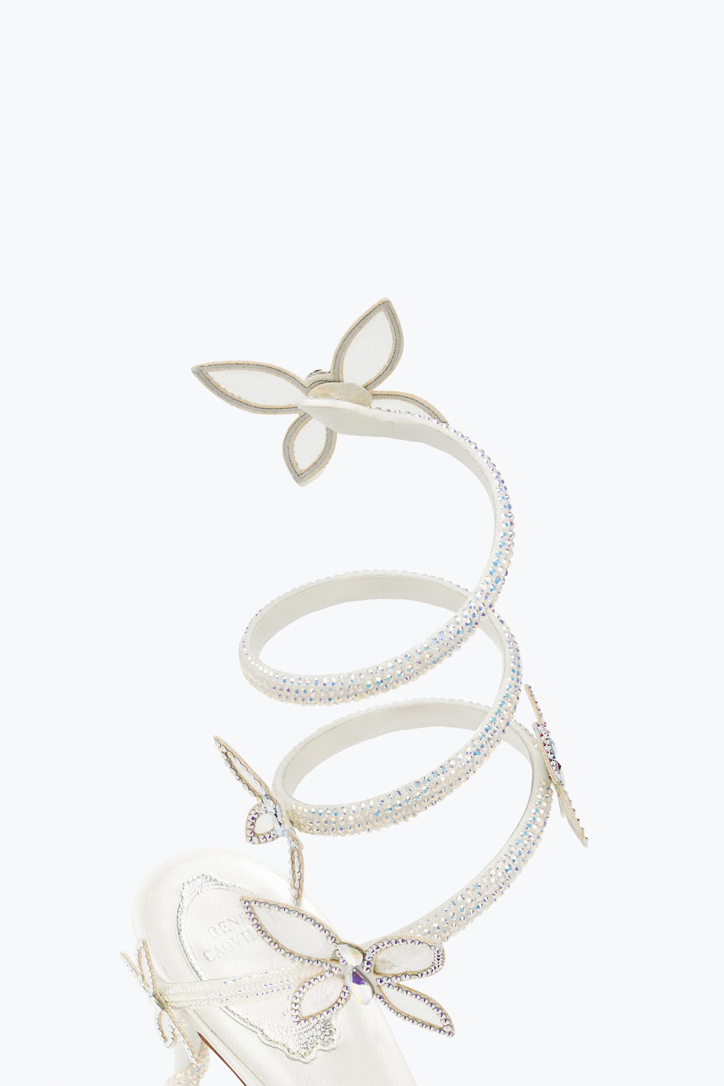 MARGOT WHITE SANDAL WITH BUTTERFLIES 80