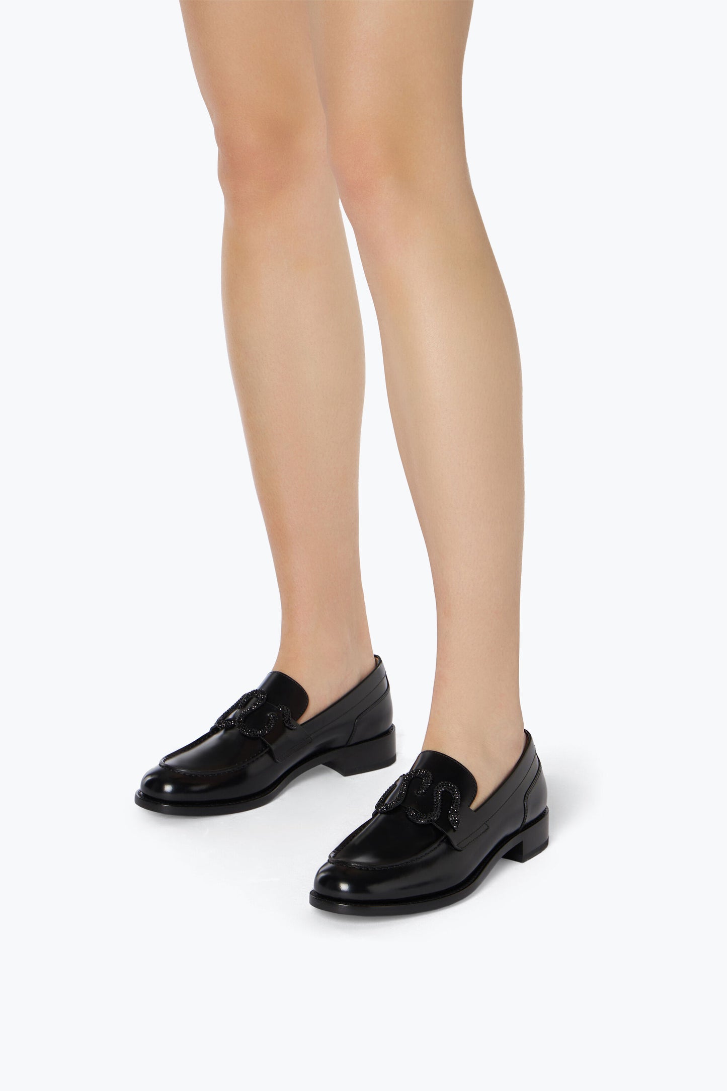 MORGANA BLACK MOCCASIN 20