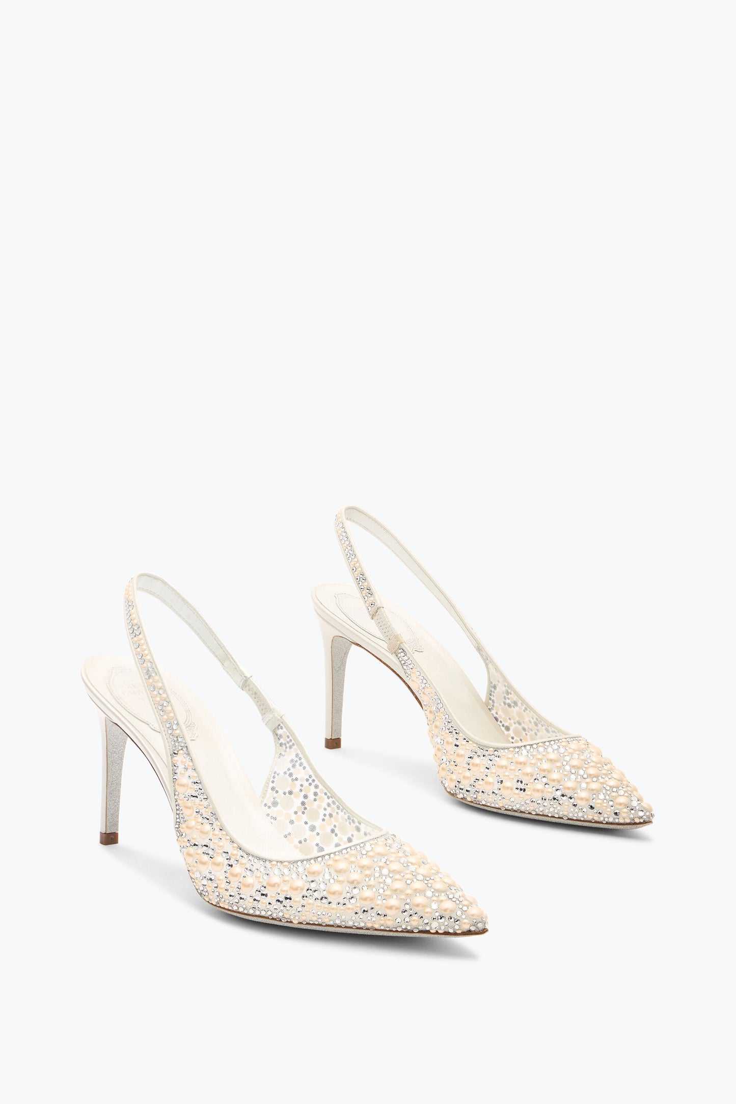 SLINGBACK PEARL WHITE 80