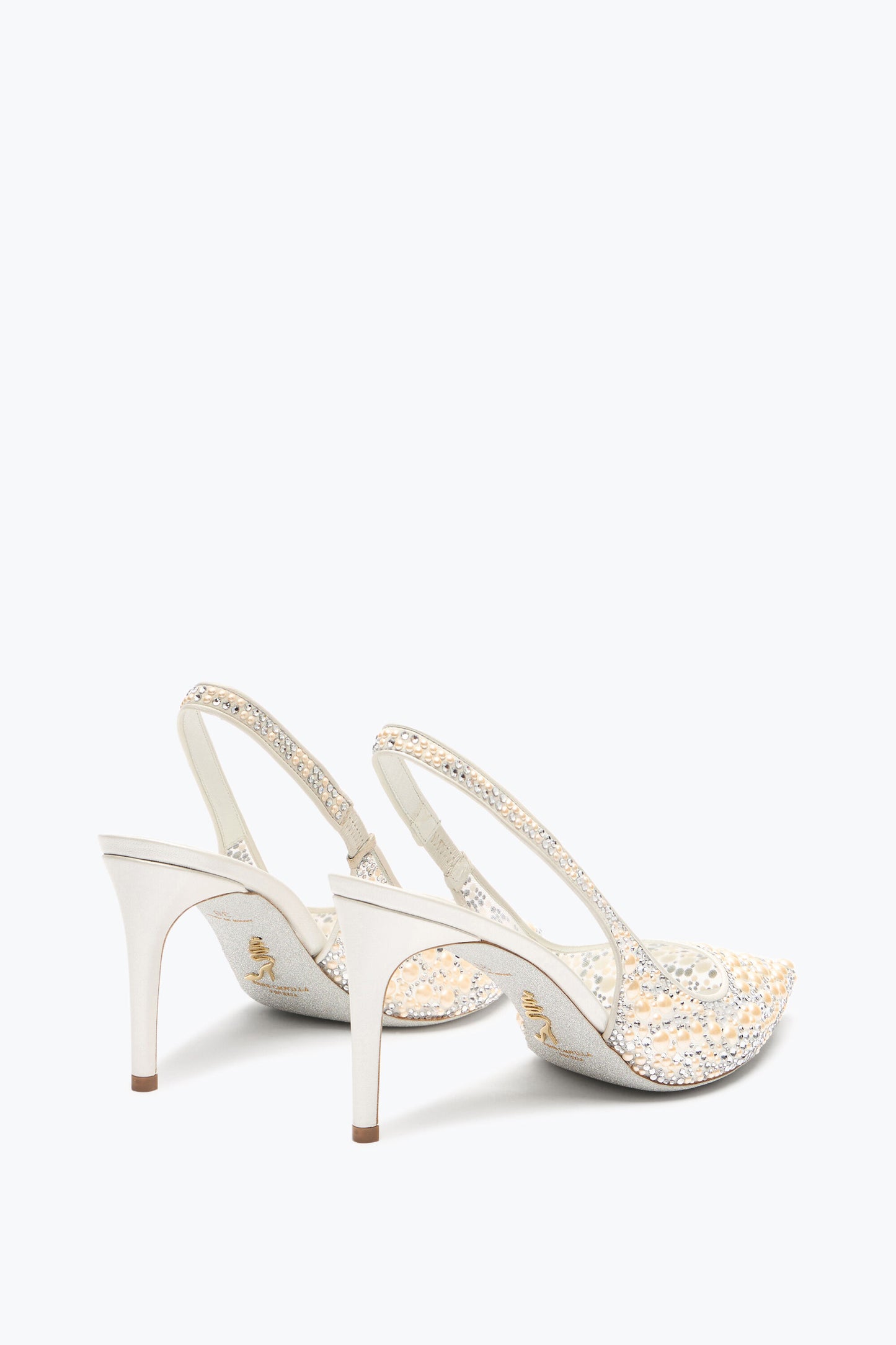 SLINGBACK PEARL WHITE 80