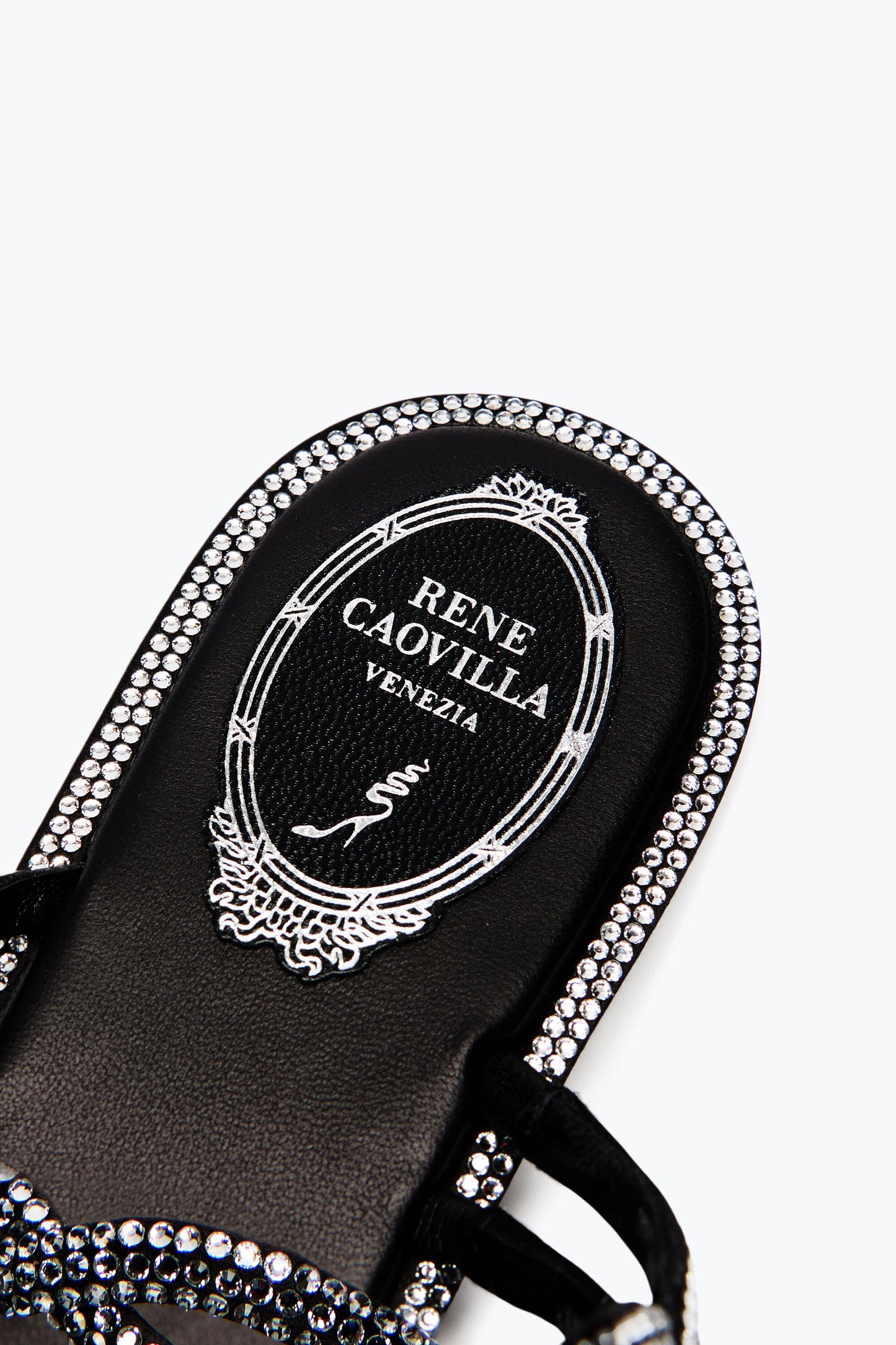BLACK BRAID FLAT SANDAL 10
