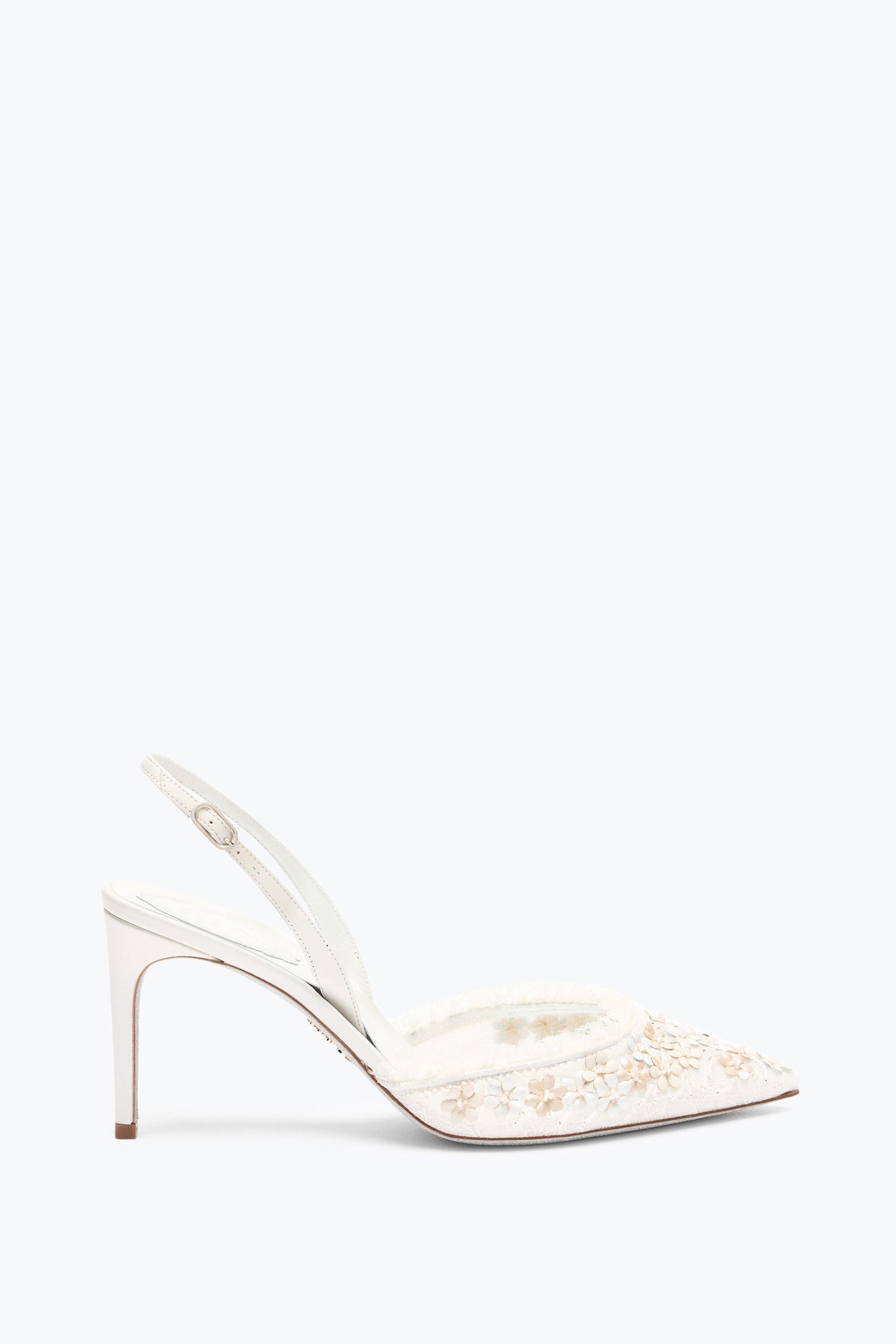 SLINGBACK BLOOM WHITE 80