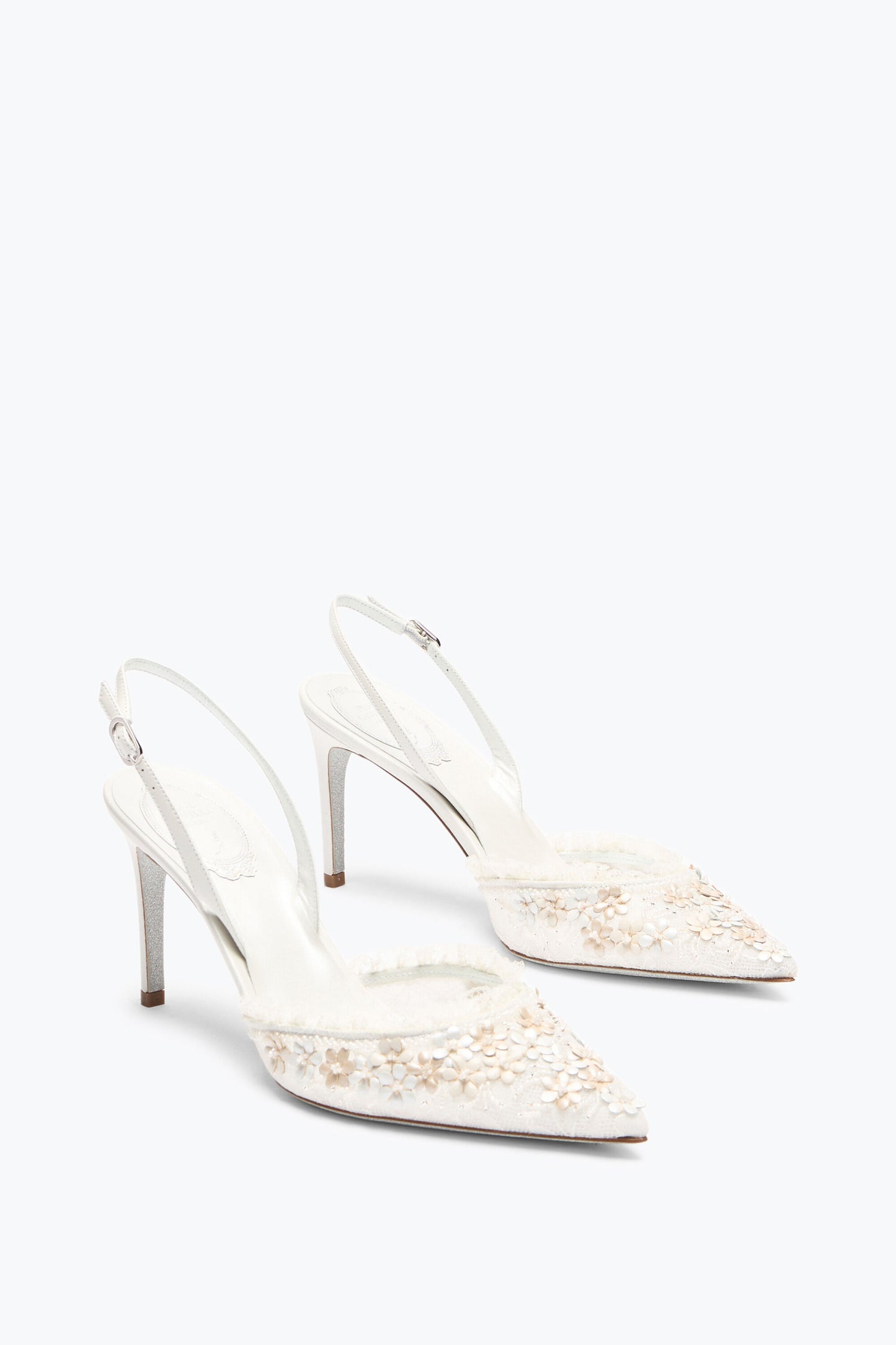 SLINGBACK BLOOM WHITE 80