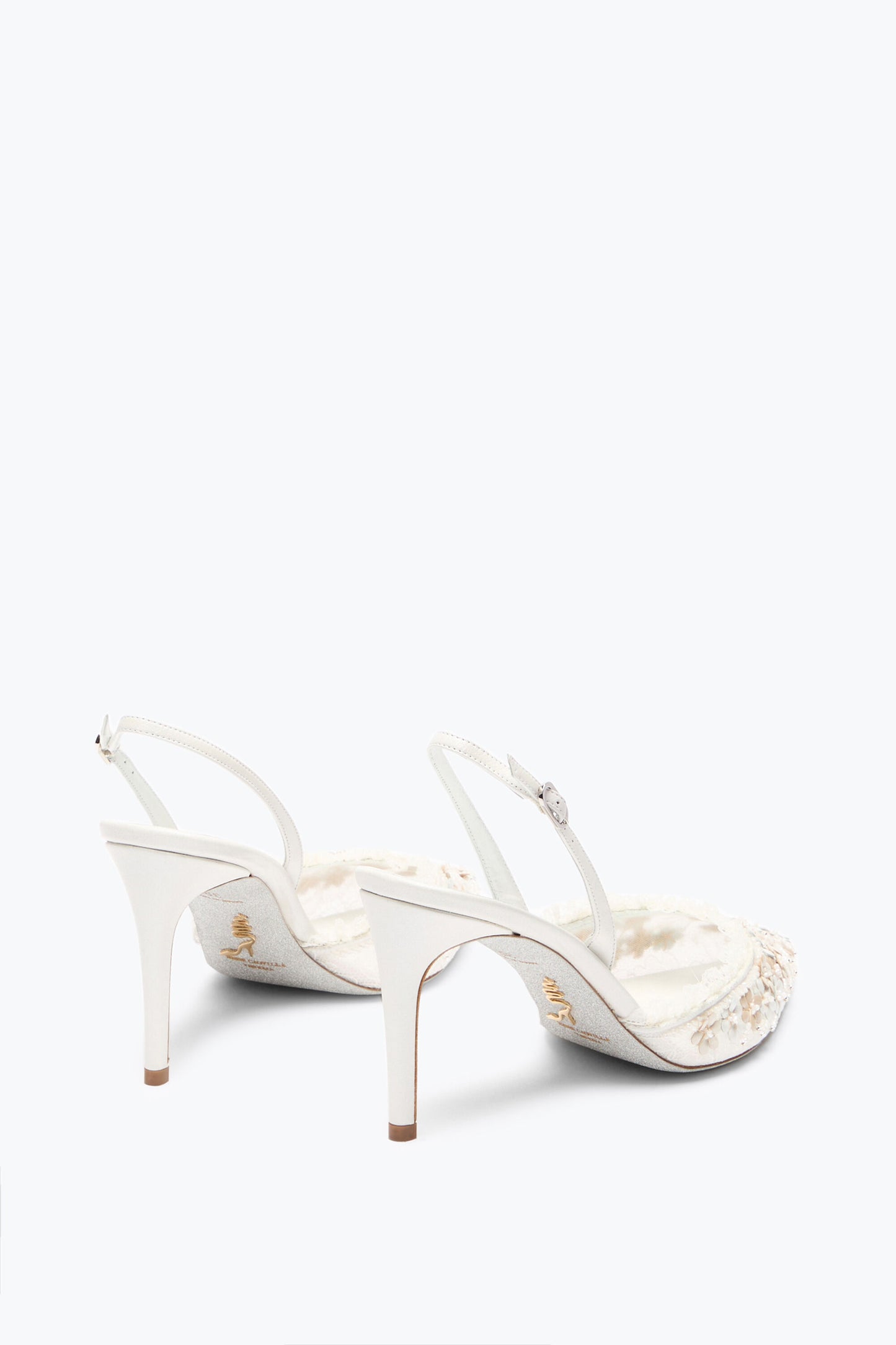 SLINGBACK BLOOM WHITE 80