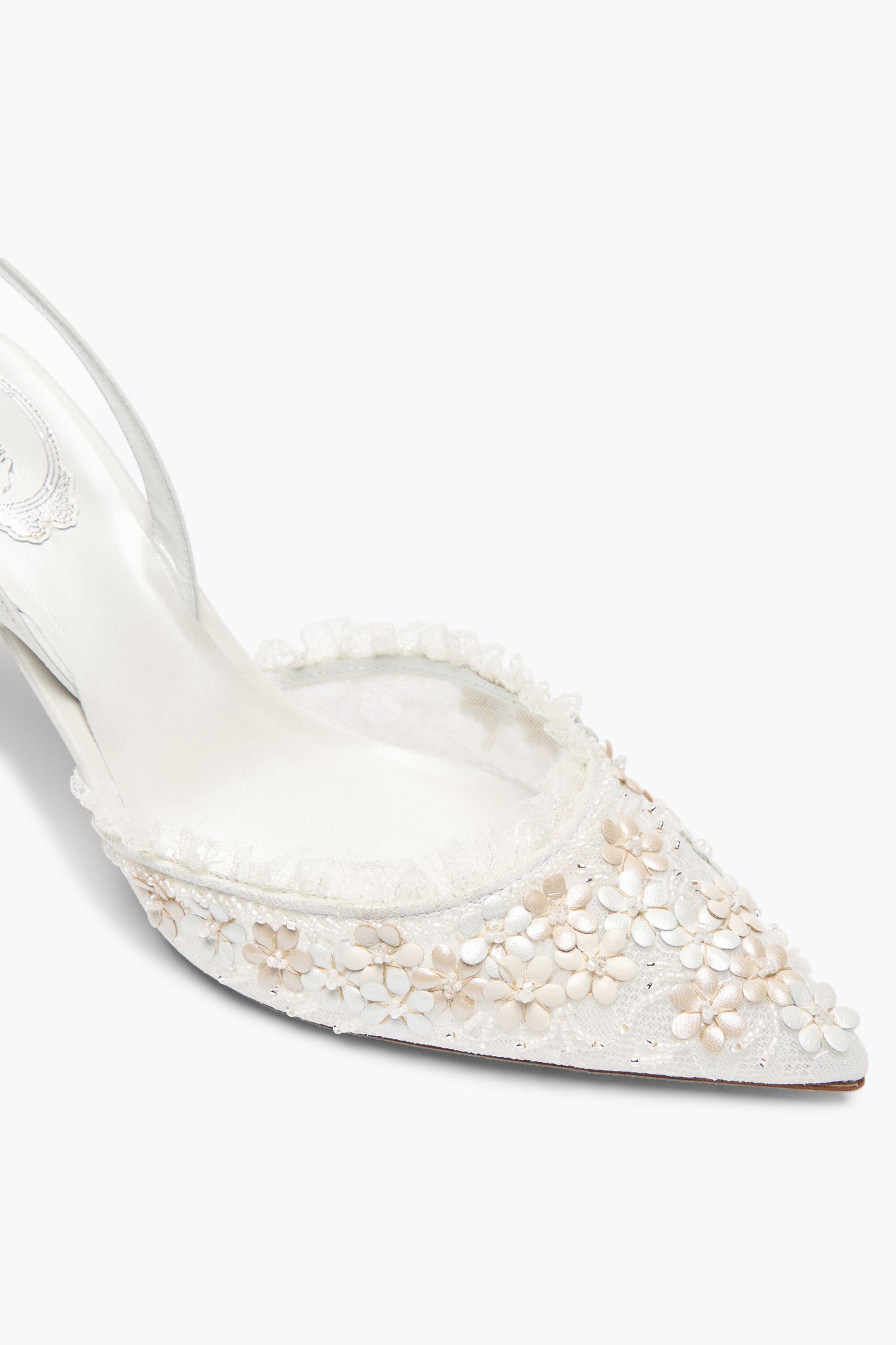 SLINGBACK BLOOM WHITE 80