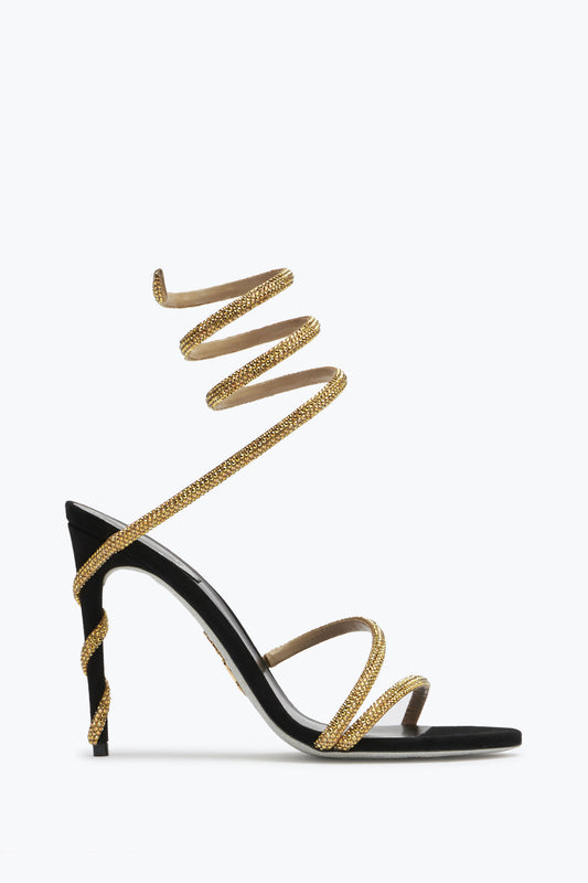 BLACK JEWEL SANDALS MARGOT SNAKE 105 