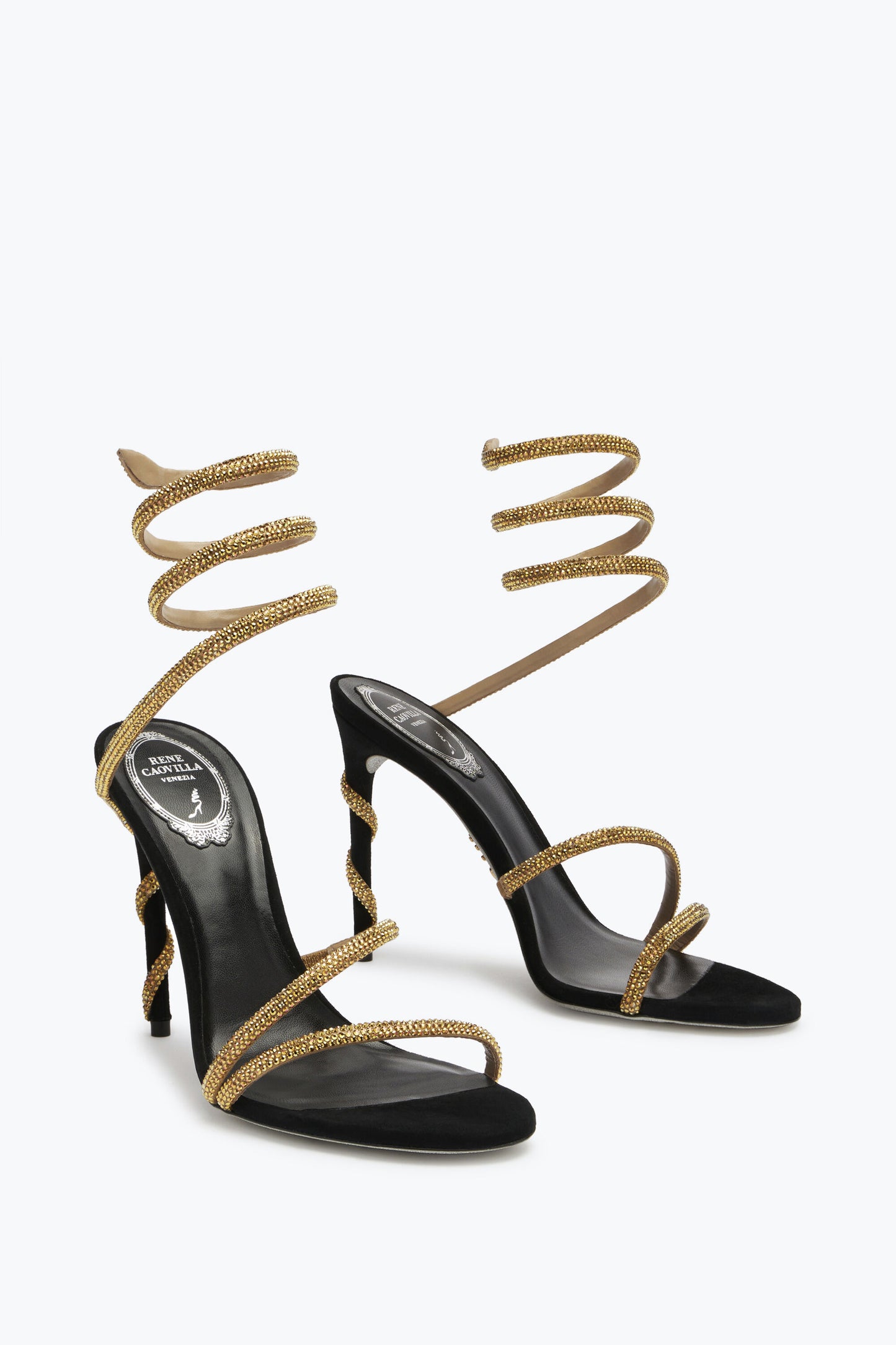 BLACK JEWEL SANDALS MARGOT SNAKE 105 