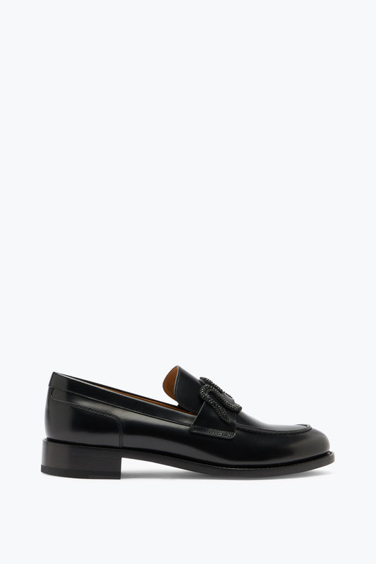 MORGANA BLACK MOCCASIN 20